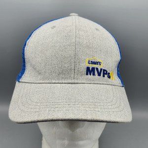 Lowe's MVPs Gray Blue Mesh SnapBack Hat Cap New